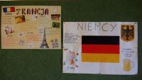 Plakat nt. Francji klasy 5b oraz plakat nt. Niemiec klasy 8b