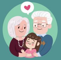 serce dla babci i dziadka