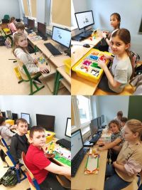 Uczniowie budują z Lego