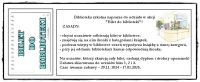''Bilet do biblioteki'' - klasy 1-3