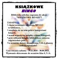 ''Książkowe Bingo'' - klasy 4-6