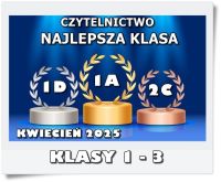 CZYTELNICTWO KWIECIEŃ 2025 KLASY 1 - 3